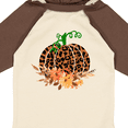 thumbnail image 4 of Inktastic Cheetah Print Pretty Pumpkin with Fall Leaves Boys or Girls Long Sleeve Baby Bodysuit, 4 of 5