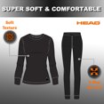 thumbnail image 2 of HEAD Women’s Thermal Underwear Set Insulated Shirt & Long Johns, Pink Extra Large 2-Pack, 2 of 7