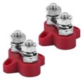 thumbnail image 3 of Rankomu Perno de Terminal, 2 Piezas de 5/16 Pulgadas M8 Terminal Stud Rojo Piezas de Bloque de Conexiones de cableado de Alta Resistencia para Camiones de 12-48 V, vehículos recreativos, Barcos, 3 of 14
