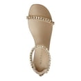 thumbnail image 3 of INC Womens Gold Ankle Strap Embellished The Carmel Round Toe Zip-Up Sandals Shoes 7 M, 3 of 4