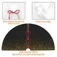 thumbnail image 6 of Kll 36" Christmas Tree Skirt Gold Glitter Gradient Xmas Tree Skirts Mat For New Year Xmas Holiday Party Indoor Outdoor Home Decoration, 6 of 9