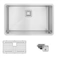 thumbnail image 1 of Undermount 30 inch Stainless Steel Single Bowl Kitchen Sink with Grid, 1 of 12