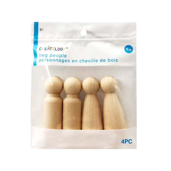 12 Packs: 4 ct. (48 total) Mixed Peg People by Creatology