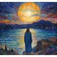 thumbnail image 1 of Jésus et la Pleine Lune Kit de Peinture Diamant, 1 of 3