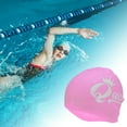 thumbnail image 2 of Unique Bargains 1 Pc Waterproof Crown Swim Cap Pink, 2 of 6