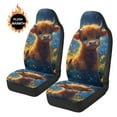 thumbnail image 3 of Uorisanigo 2-Pack Car Seat Covers, Soft Plush Baby Highland Cow Front Seats Covers, Comfy Automotive Seat Protectors Seats Cover For Cars, Easy Installation, Car Accessories for Women, 3 of 7