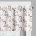 thumbnail image 5 of Ambesonne Halloween Valance & Curtain, Unicorns Holding Balloons, 55"x45", Multicolor, 5 of 7