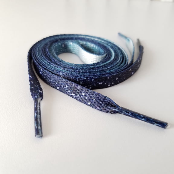 HOOWIFFY 2 Pairs Soft Casual Flat Shoestrings Polyester Dark Purple Fun for Daily Life