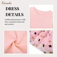 thumbnail image 6 of Aideaone Girls Dresses Long Sleeve Tutu Dress Fluffy Tulle Fall Winter Dresses Pink 4-8 Years, 6 of 7