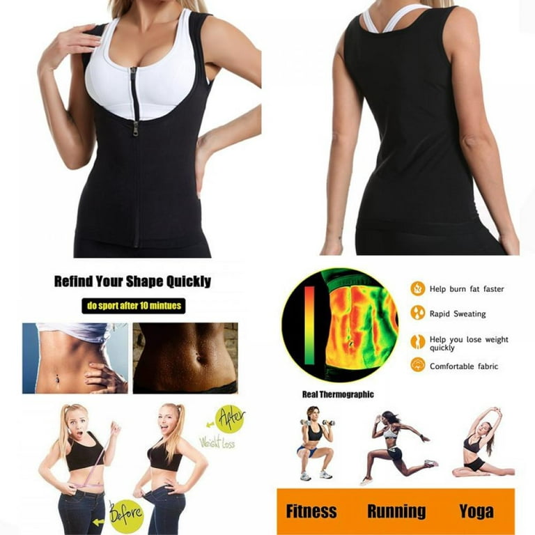 Body Shaper Sauna Slimming Vest for Women Waist Trainer Hot Sweat Suit  Workout Shapewear
