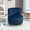 Navy, variant on Gretop 360° Swivel Cuddle Barrel Accent Chair, Fluffy Velvet Wide Upholstered Round Armchair,Gray