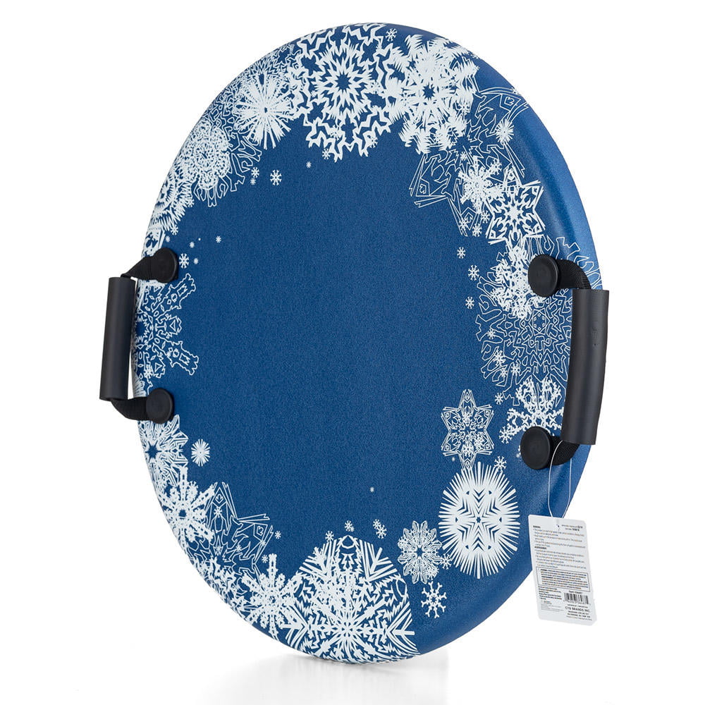 23 Diameter 1 PC Round Foam Snow Sled with 2 Permanent Handles 