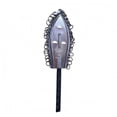 thumbnail image 1 of predolo Leaf-Shaped Percussion Piece Teardrop Profile Handheld Percussion Instrument Black Handle Clapper Shaker, Drum Leaf Large, 1 of 10