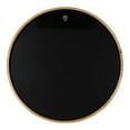 thumbnail image 6 of Kate and Laurel McLean Mid-Century Wood Framed Wall Mirror, 24 inch Diameter, Natural, Decorative Modern Round Mirror, 6 of 8