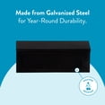thumbnail image 5 of Architectural Mailboxes Townhouse Galvanized Steel, Small, Wall-Mount Mailbox in Black, 5 of 8