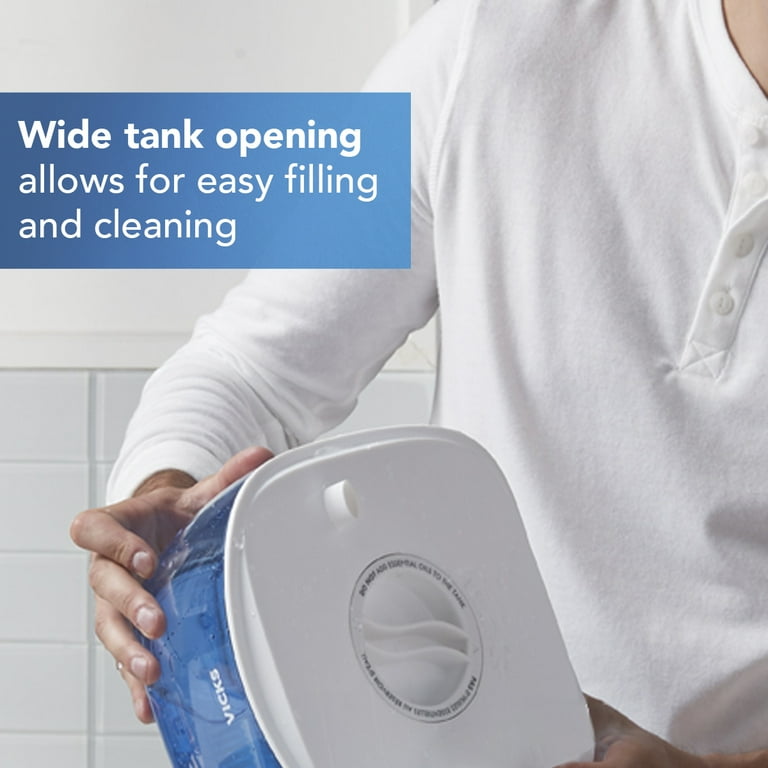 Vicks 1 gal Cool Mist Humidifier for Bedroom, UV Technology