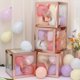 thumbnail image 1 of Set, Transparent Balloon Box, BABY Letter Party Decoration Supplies, Wedding Scene Layout Props (without Balloons), Birthday Balloons, Birthday Party Supplies, Party Decoration, Wedding Supplies, Wedd, 1 of 5