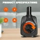thumbnail image 4 of Bomba de agua Simple Deluxe de 600 L/H, sumergible, 8 W, 1,9 pies, 4 of 6