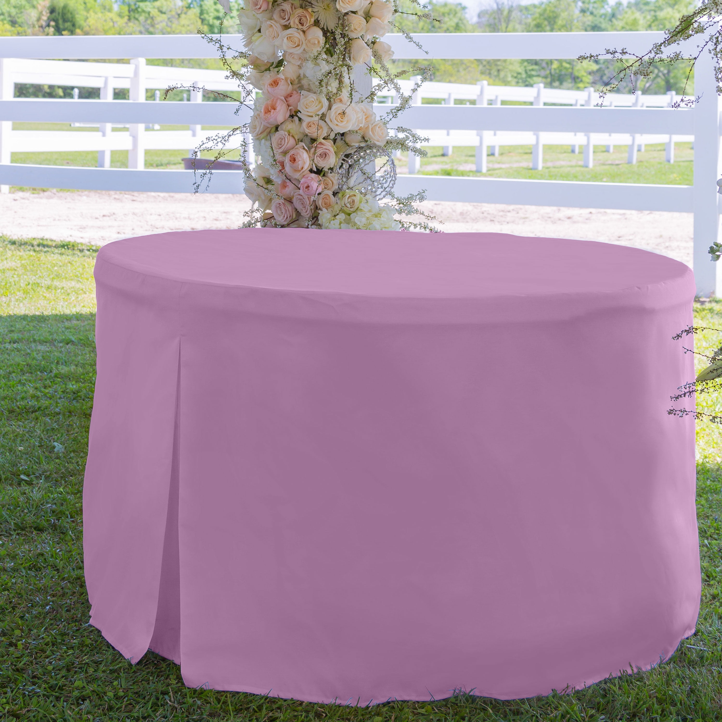 Tablevogue 30" x 30" Fitted Tablecoth Cover, Multiple Colors and Sizes Available