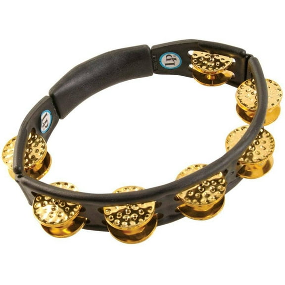 Latin Percussion LP174 Cyclops Tambourine,Dimpled Brass