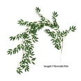 thumbnail image 3 of Twfbrm Artificial Willow Garland, 6.6 FT Realistic Silk Green Leaves Vine Foliage Garland, UV Resistant Faux Ivy Vine Hanging Plants Greenery Garland Spring Decor for Mantle Wedding Party Garden, 3 of 6