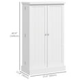 thumbnail image 3 of HOMCOM 41" Kitchen Pantry with 12 Spice Racks and Adjustable Shelves White, 3 of 9