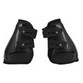 thumbnail image 2 of Juego de botas para tendón de caballo, suaves, antideslizantes, ajustables, con carcasa de PU, botas protectoras para tendón para caballos, patas traseras negras L, 2 of 12