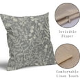 thumbnail image 4 of Grey Gray Pillow Covers 20x20 Set of 2 Vintage Floral Botanical Print Spring Flower Plant Pattern Decorative Throw Pillow Cases Outdoor Farmhouse Decor for Home Sofa Couch Bed, 4 of 6