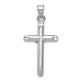 thumbnail image 4 of DewberryDiamonds 14k White Gold Crucifix Pendant (Weight : 0.98 gm, Length : 36 mm, Width : 17 mm), 4 of 5