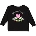 thumbnail image 3 of Inktastic Grammy's Girl- Heart Flowers Girls Long Sleeve Toddler T-Shirt, 3 of 5