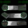 thumbnail image 4 of Mini Audio Mixer, 4 Channel Stereo Line Mixer for Sub Mixing, 6.35mm 4 In 1 Out Ultra Low Noise, Dynamic Microphone Independent Control, Sound Mixer for Guitars, Bass, Keyboards, 4 of 7