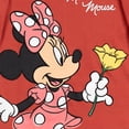 thumbnail image 7 of Disney Minnie Mouse Toddler Girls' Fleece Hooded Sweatshirt Red, 7 of 7