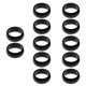 thumbnail image 4 of 2x Paquete Anillos Tóricos de Aluminio Premium Accesorios para Ejes de Dardos Anillos de Dardos Negros shamjiam Protector de eje de dardo, 4 of 8