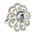 thumbnail image 1 of SARO NR420.S Bijou de Serviette Florale Argent - Lot de 4, 1 of 1