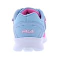 thumbnail image 3 of Fila Finition 7 Strap Girls Shoes Size 2.5, Color: Fuchsia/Sky Blue, 3 of 5