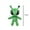 25CM, variant on 30cm Green Alien Plush Toy Anime Tentacled Horn Alien Monsters Horror Doll Boys Girls Soft Toys Stuffed Throw Pillow kids gifts