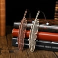 thumbnail image 2 of YooGuoGuo Wooden Feather Bookmark for Book Lovers, 2PCS Handmade Wood Book Mark Carving Feather Book Markers Reading Page Markers Vintage Bookmark Gift for Women Men Readers(A), 2 of 7
