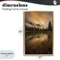thumbnail image 4 of Stupell Industries Coastal Golden Autumn Sunset over Lake Gold Floating Frame Canvas Art, 17 x 25, by Martin Podt, 4 of 8