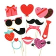 thumbnail image 6 of MLINS 2 Set Heart Theme Photo Props Set Paper Handheld Easter Party Photo Booth Props Set Photography Accessories Party Supplies, 6 of 8