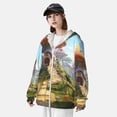 thumbnail image 3 of Lsque Cute Mushroom Town UPF 50+ Lightweight Sun Protection Men's Women's Long Sleeve Shirt, Hoodie Performance -Small, 3 of 9