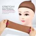 thumbnail image 1 of 6 Piezas Gorro de Peluca Gorro de Peluca de Mujer Gorro de Peluca de Nylon Gorro de Peluca Elástico para Mujeres y Hombres Marrón, LingWen 9024715762412, 1 of 1
