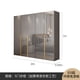 thumbnail image 1 of Light luxury wardrobe with make-up table 468 doors modern simple high-light bedroom 3 meters 4 high 2 large cabinets My Lux Decor Round, 1 of 9
