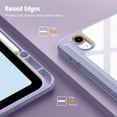 thumbnail image 6 of Fintie Hybrid Slim Case for iPad Air 13-inch M4/M3/M2 (2026/2025/2024) - Shockproof Cover with Clear Back Shell & Pencil Holder, Lilac Marble, 6 of 10