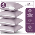 thumbnail image 5 of CIRCLESHOME Throw Pillow Protectors - 100% Cotton Breathable Pillowcases - 20 X 20 Square Pillowcases - Protects Pillows from Dirt, Dust and Debris (Square Pillow - 4 Pack- 20x20), 5 of 9