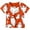 Orange, variant on Halloween Shirts for Kids Boy Girl Children Printed T Shirt Style Short Sleeved Top for 1-13 Years Dailywear,6-7 Years