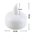 thumbnail image 2 of CRAFTHROU 24Pcs LED Tea Lights for Vase Decoration and Water Surface Placement, 2 of 8