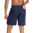 thumbnail image 5 of Athletic Running Shorts Mens Gym Workout Shorts 8" 9" Quick Dry Summer Lightweight Sports Basketball Exercise Tennis Short Trousers with Zipper Pocket Navy M, 5 of 9