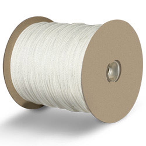CWC Solid Braid Polyester Rope - 1/2" x 500 ft., White