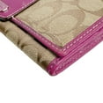 thumbnail image 6 of Pre-Owned Coach Signature Canvas Long Wallet 43412 Brown and Purple (Good), 6 of 16
