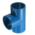 thumbnail image 1 of Uxcell 1Pcs 3" Tee 3 Vías Conector de Accesorios de Tubo, Accesorio de Esquina de Grado de Construcción de Muebles para Estructura de Soporte de Estante de Hágalo Usted Mismo, Conexión de Carpa, Azul, 1 of 6